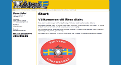 Desktop Screenshot of akesslakt.se